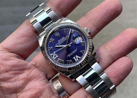 rolex datejust 36 aubergine dial|Rolex Datejust gold.